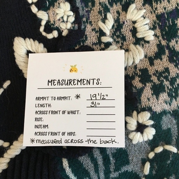 Anthropologie HWR MONOGRAM Emmia Hand-Stitched Embroidered Cardigan Sweater S - Picture 15 of 15